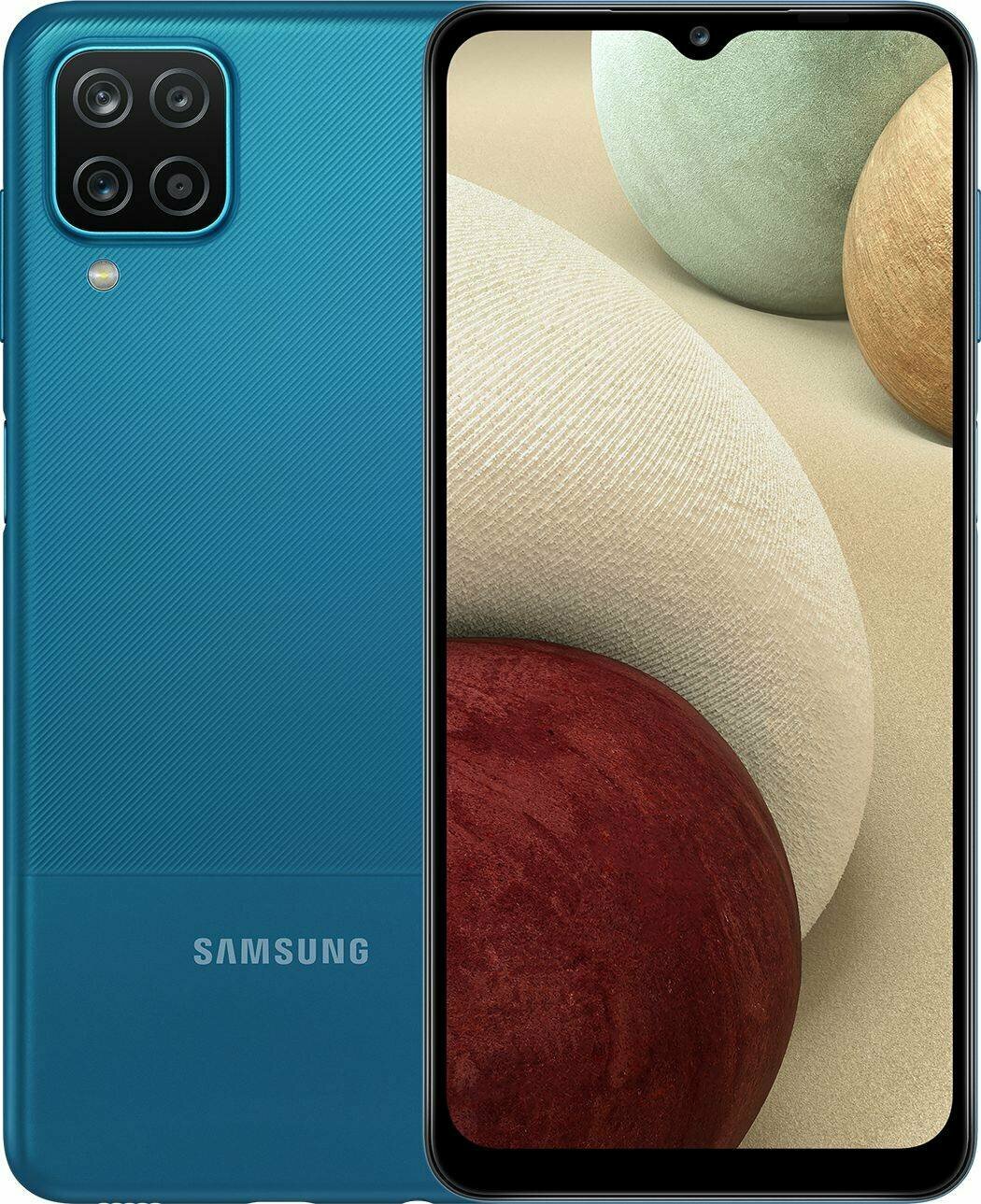 Смартфон Samsung Galaxy A12 SM-A127F 64ГБ, синий (sm-a127fzbvcau)