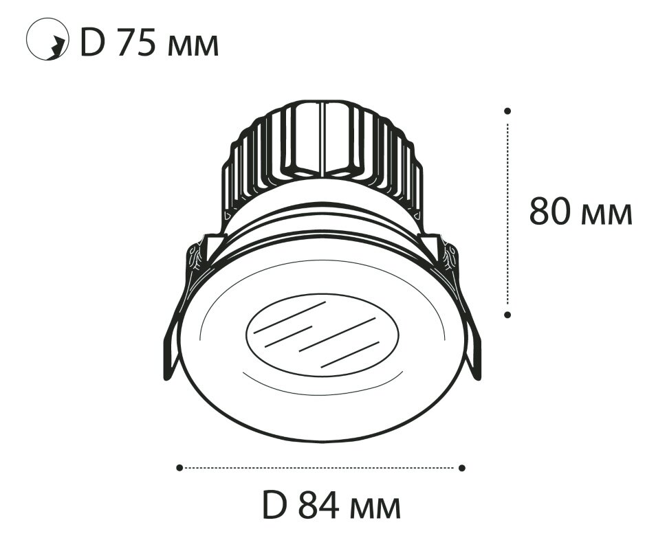 Встраиваемый светодиодный светильник Italline IT06-6016 white 4000K - фотография № 3