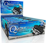 Протеиновый батончик Quest Protein Bar Cookies & Cream 60 г 12 шт. - изображение