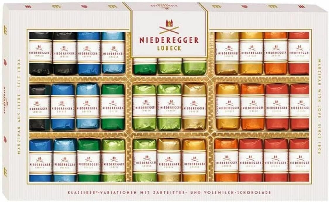 Конфеты Niederegger с марципаном, ассорти, 400г - фотография № 1