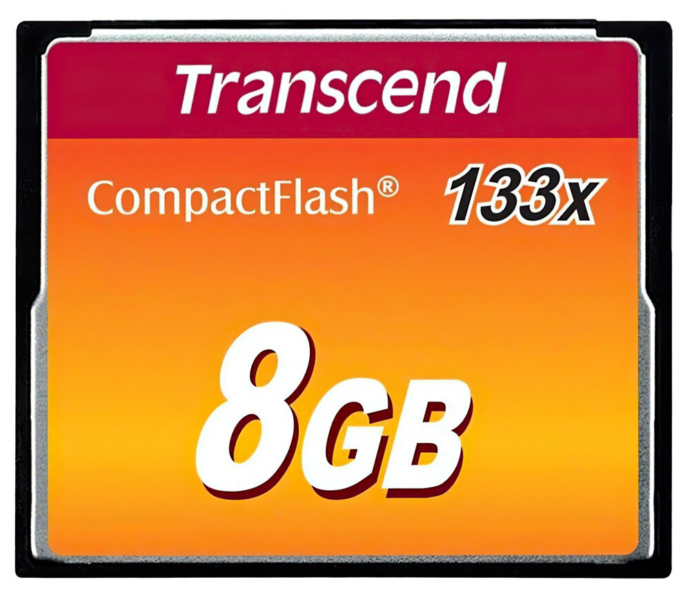 Карта памяти Transcend CompactFlash 8GB 133x Ultra Speed