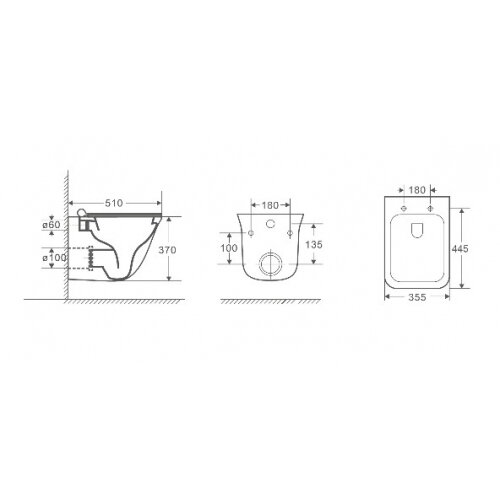 WeltWasser ROTBACH 004 GL-WT Унитаз подвесной белый глянец