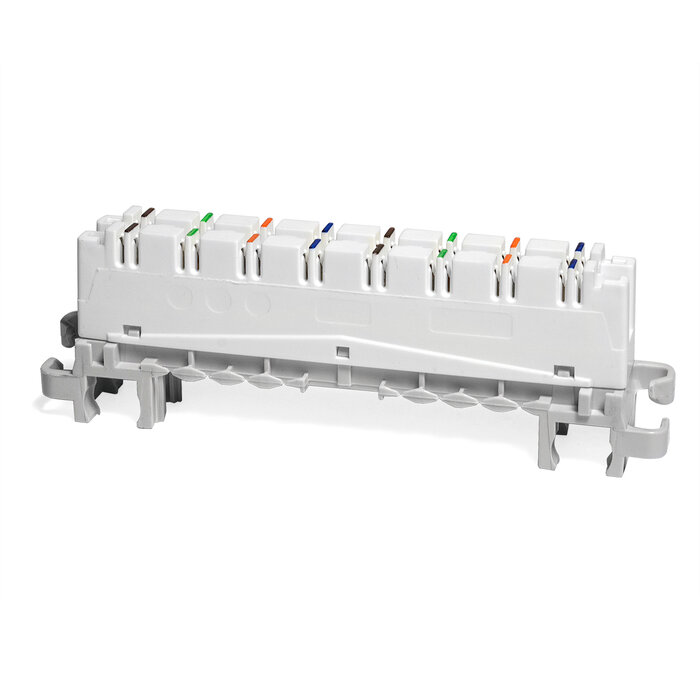 фото TWT Плинт размыкаемый LSA-PLUS-PROFIL 8 пар HIGHBAND, Кат. 5e, под хомут и профиль TWT-LSA8P-DIS-5E