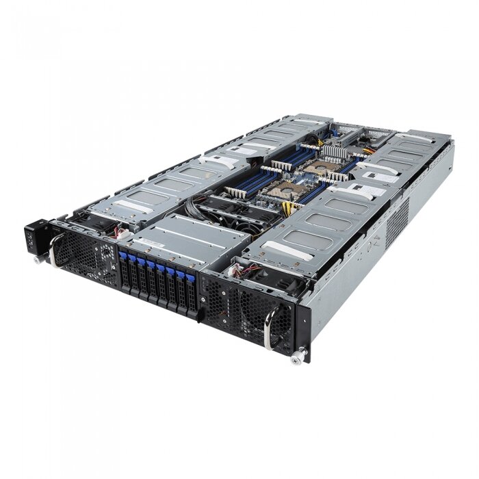 Платформа системного блока Gigabyte G291-2G0 HPC Server - 2U 16 x Tesla P4 GPU Server 2 x LGA 3647 DDR4