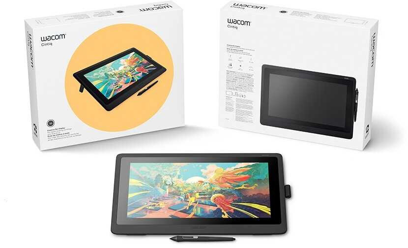 Графический планшет Wacom Cintiq DTK1660K0B LED USB черный