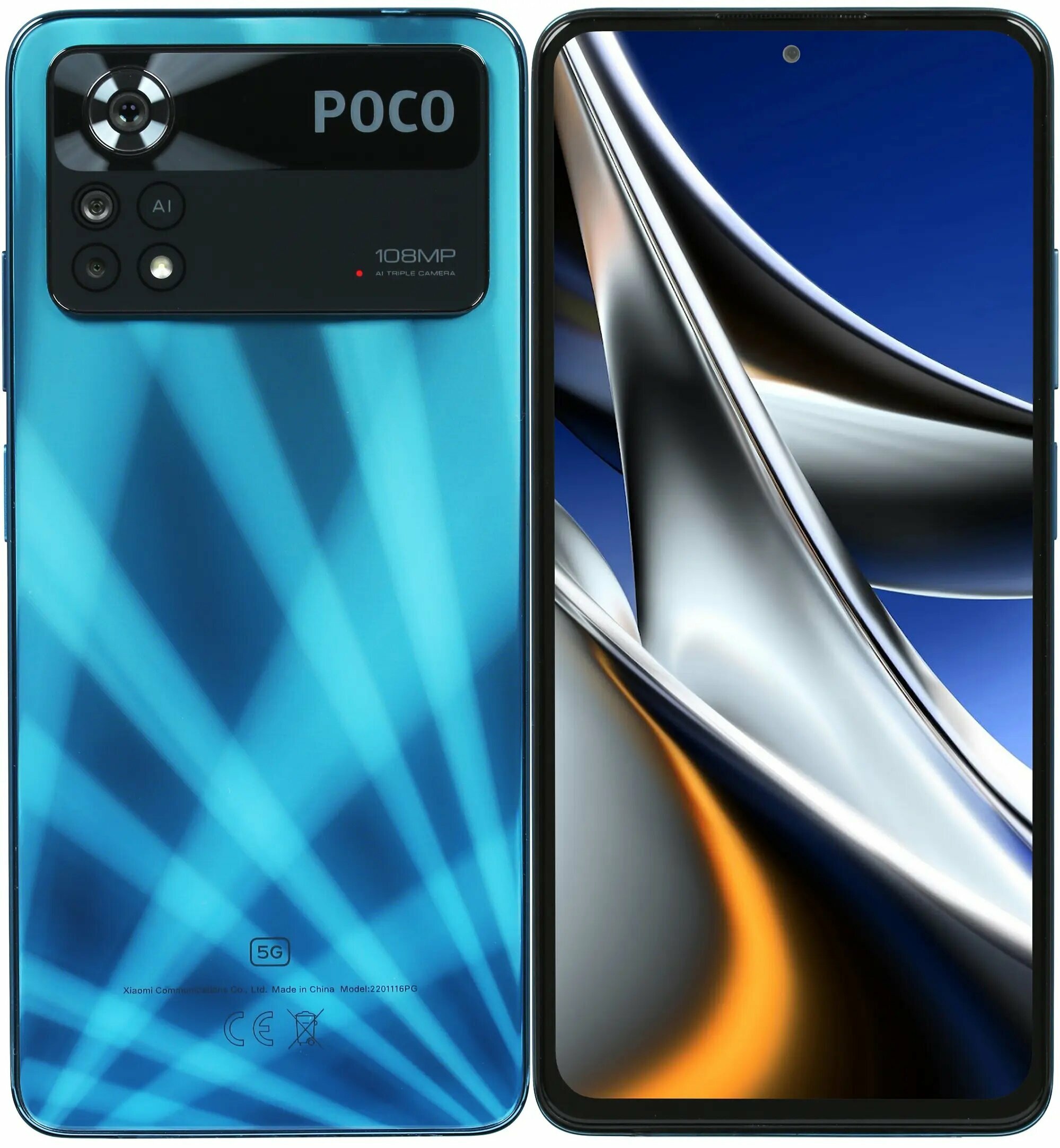 Смартфон Xiaomi Poco X4 Pro 5G 6/128 ГБ Лазерный синий (RU)