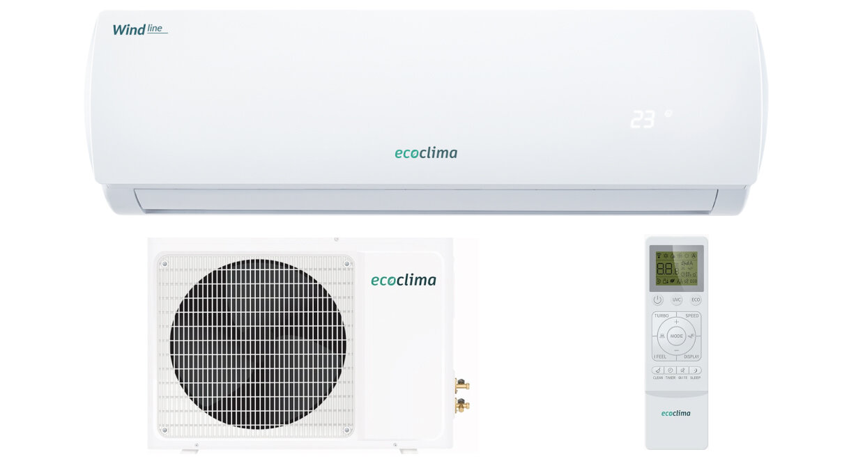 Кондиционер Ecoclima Wind Line Inverter EC/I-12QC/ ECW/I-12QCW Сплит-система
