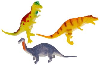 Динозавры 3 шт. пластизоль Играем Вместе 636H-3-1