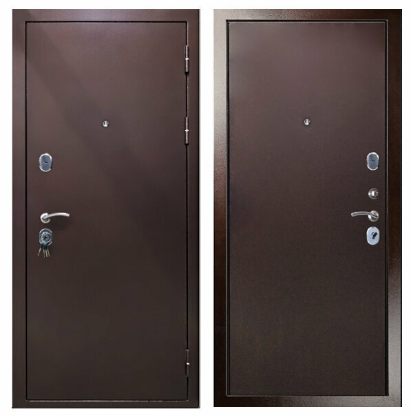 Входная дверь Гарда (Garda) S3 Медный антик/Медный антик 980х2070 Петли слева