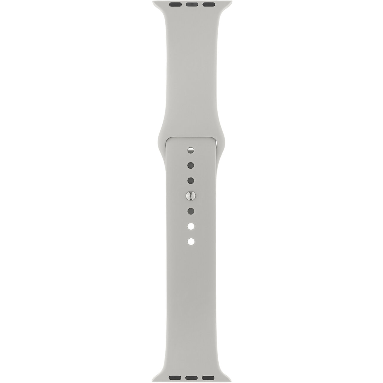 Ремешок InterStep Sport Apple Watch 38mm&40mm, силикон, Светло-серый