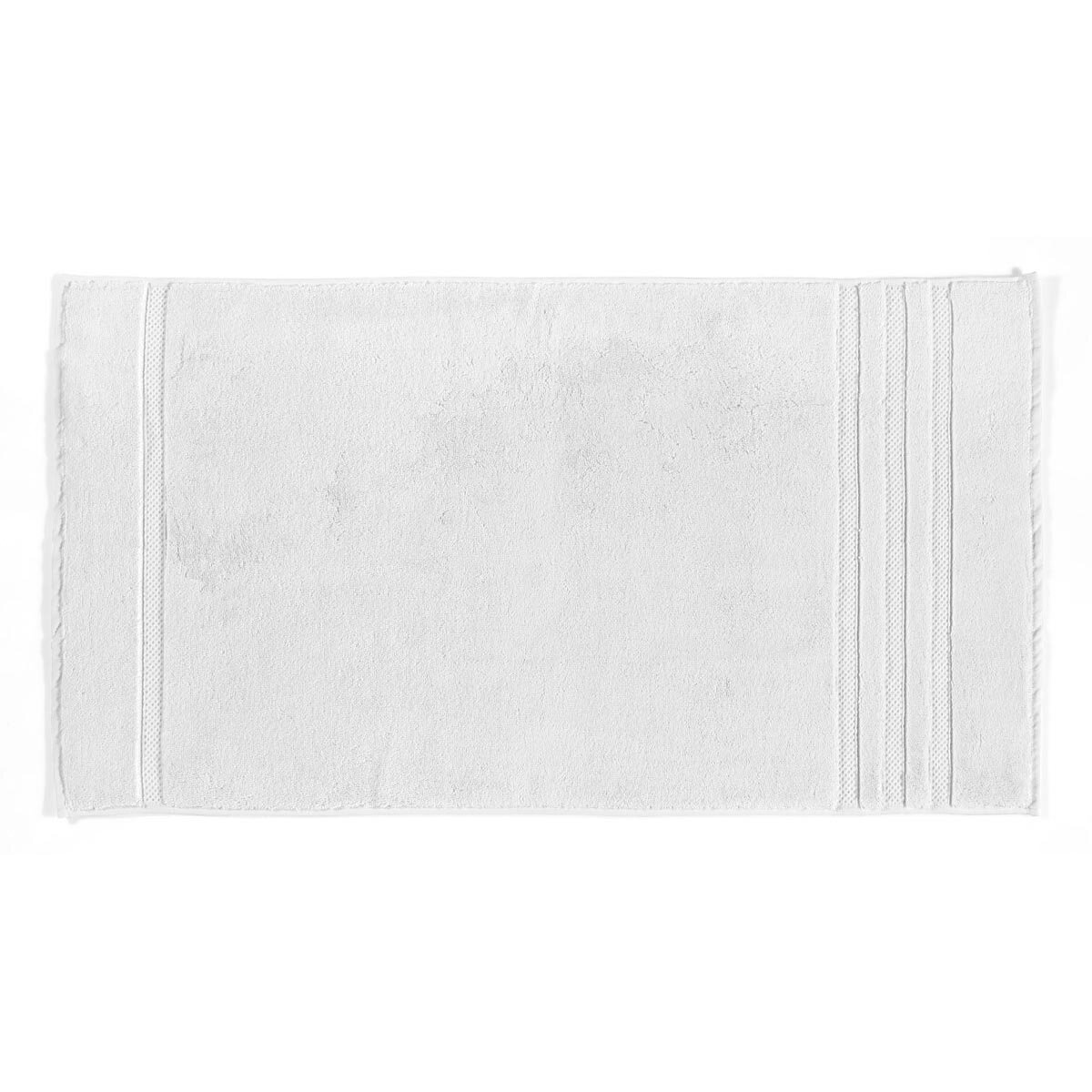 Махровое полотенце аэрохлопок L'appartement Kinsey 30x50 белый - фотография № 1