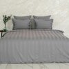 Комплект постельного белья La Prima постельное бельё мако-сатин антрацит, размер 1.5 спальный (145x215см) - изображение