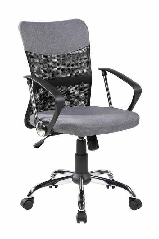 Компьютерное кресло Riva Chair 8005 Серая ткань/ Чёрная сетка