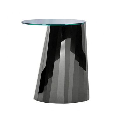 Столик в стиле Pli Side Table by ClassiCon (Черный оникс высокий 530*650 мм) - фотография № 1