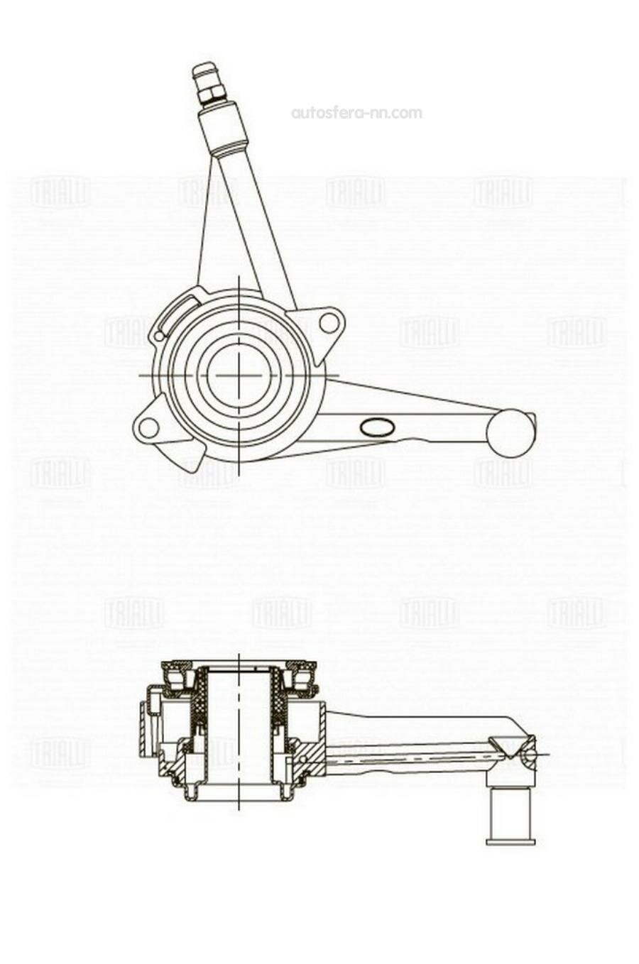 TRIALLI CT1811 Подшипник выжим.VW TRANSPORTER IV 2.5TDI-2.8 95-03