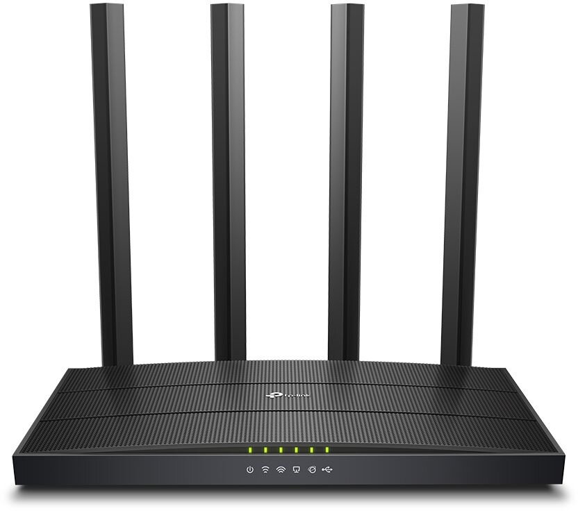 Роутер беспроводной TP-Link Archer C6U AC1200 10/100/1000BASE-TX черный