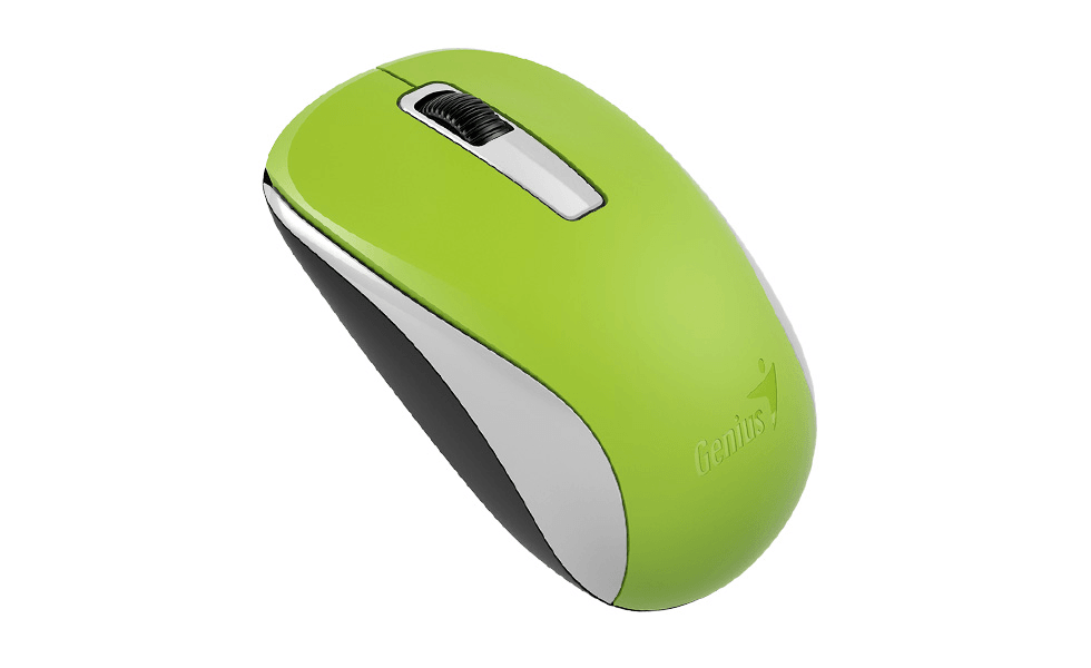 Genius Мышь беспроводная NX-7005 зелёная (green, G5 Hanger), 2.4GHz wireless, BlueEye 1200 dpi, 1xAA New Package