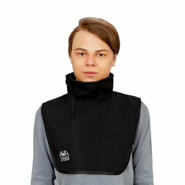 Ветрозащита шеи и груди - подшлемник LYCOSA WINDSTOPPER BLACK