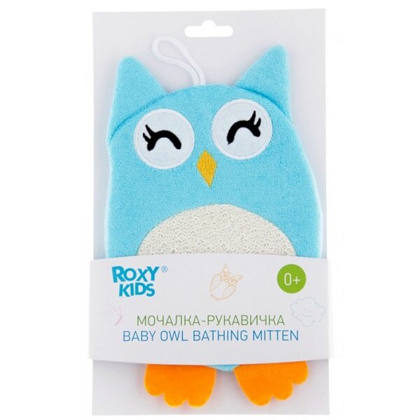 ROXY-KIDS Махровая мочалка-рукавичка ROXY-KIDS Baby Owl.