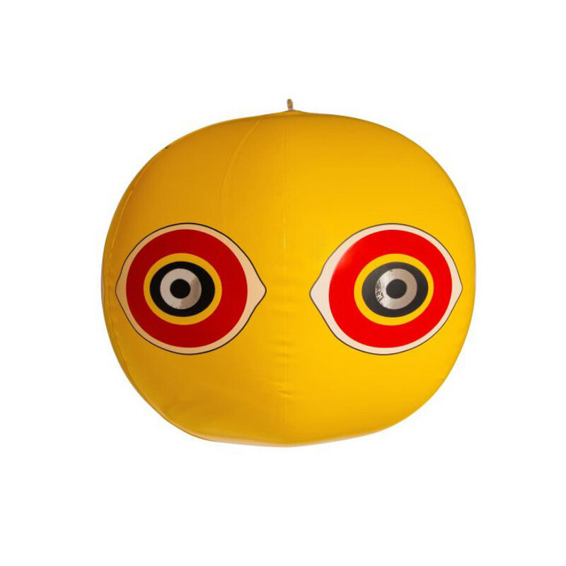 Шар с имитацией глаз желтый для отпугивания птиц (40 см)