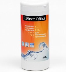 MassFamily Влажные салфетки Favorit Office Screen Clean, для экранов, 100 шт