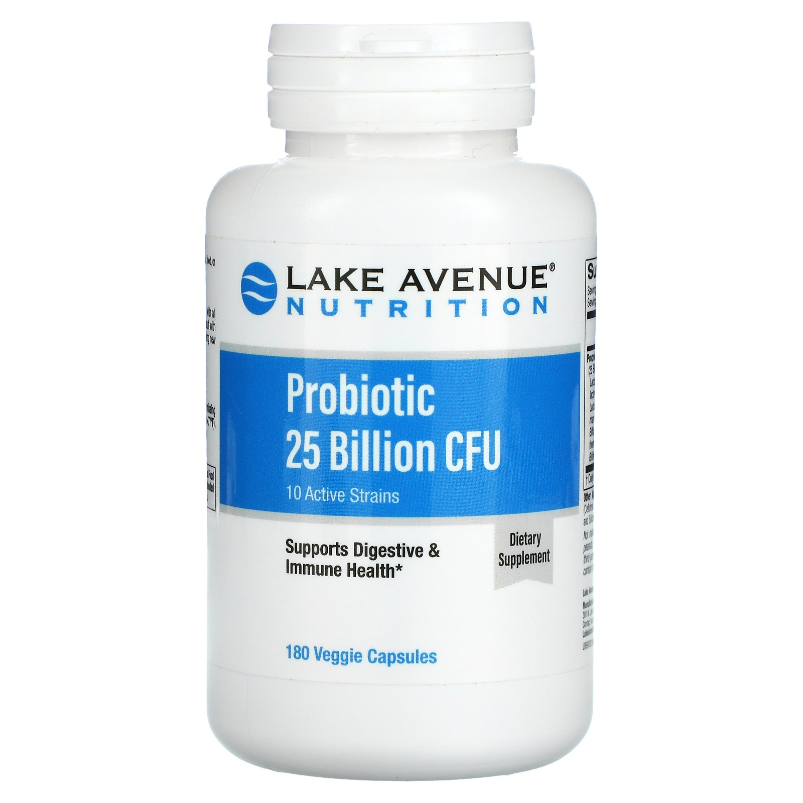 Lake Avenue Nutrition Probiotic 25 Billion CFU 180 кап