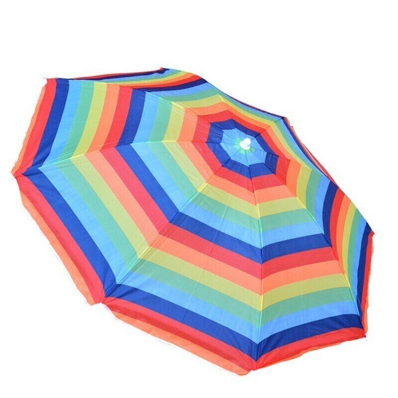 Пляжный зонт со складность штангой "Тенёк" без наклона купола, 240х200 см - фотография № 5