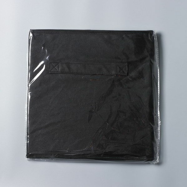 Короб для хранения, 28x28x28 см, цвет чёрный - фотография № 4