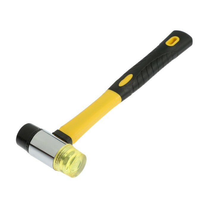 фото Молоток рихтовочный тундра, двухкомпонентная рукоятка, бойки 35 мм, 300 г