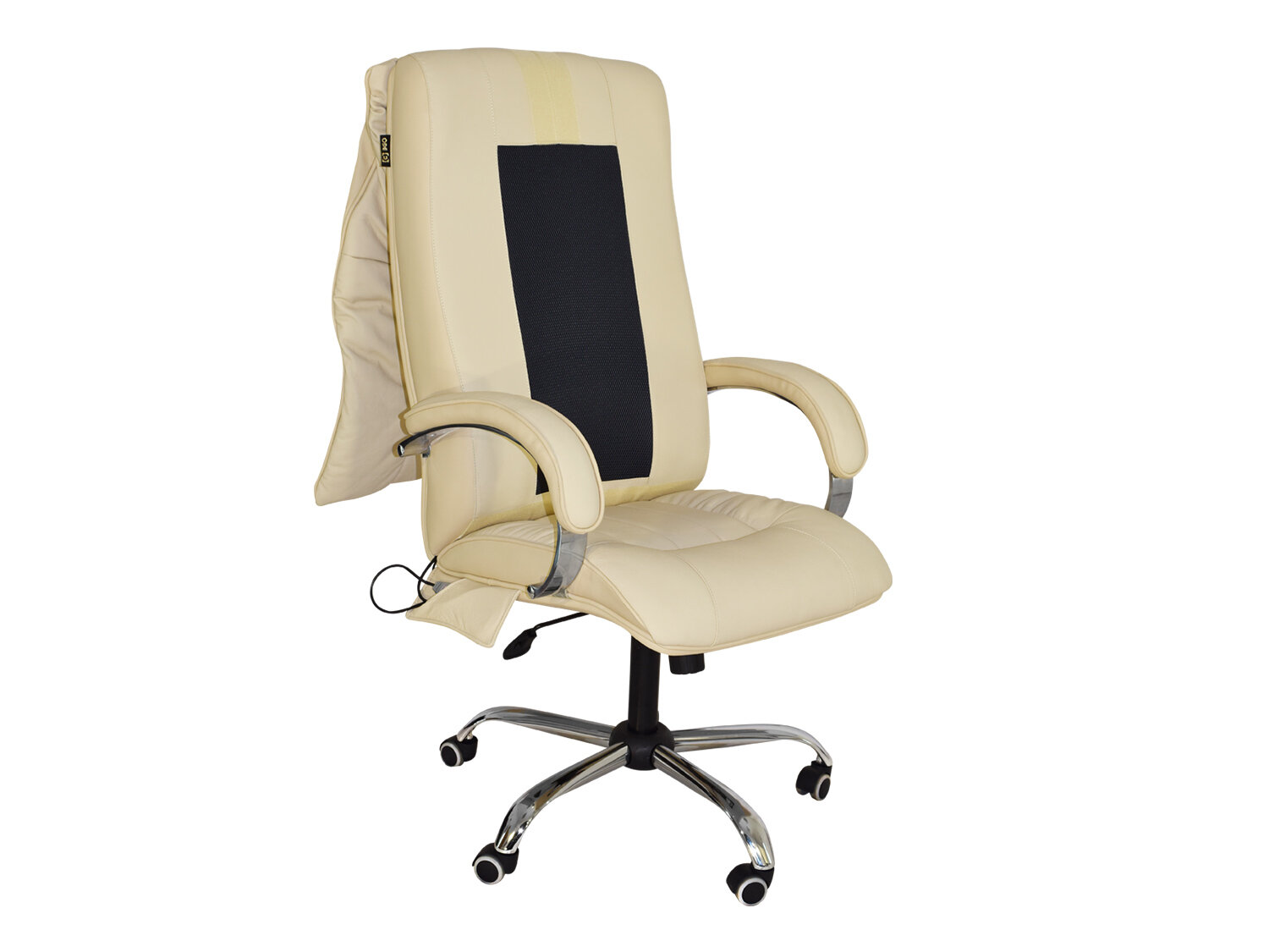 Офисное массажное кресло EGO BOSS EG1001 крем (Арпатек) - фотография № 5