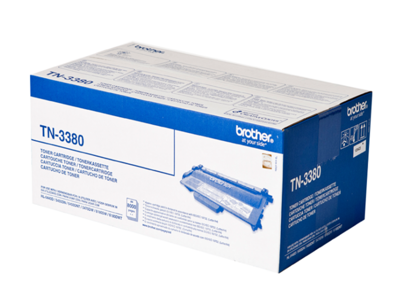 TN-3380 тонер-картридж повышенной емкости для HL-5440D/5450DN/5470DW/6180DW/DCP-8110DN/8250DN/MFC-8520DN/8950DW (8000 стр.)