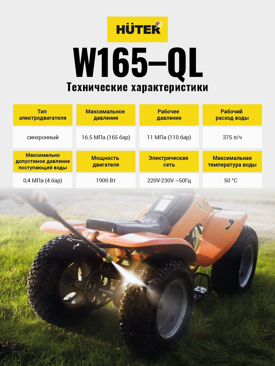 Мойка Huter W165-QL - фотография № 3