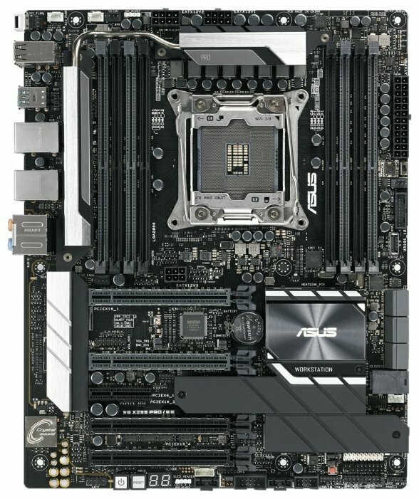 ASUS WS X299 PRO/SE S2066, X299 ATX, 4*PCI-Ex16x, 8DDR4, SB, GLAN, SATA, U3.1