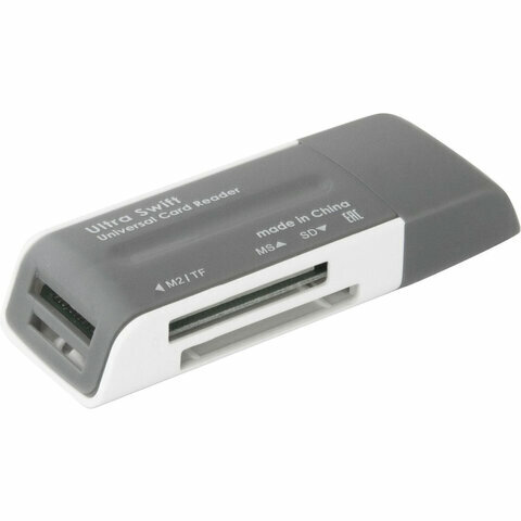 Картридер DEFENDER Ultra Swift, комплект 5 шт., USB 2.0, порты SD, MMC, TF, M2, XD, MS, 83260