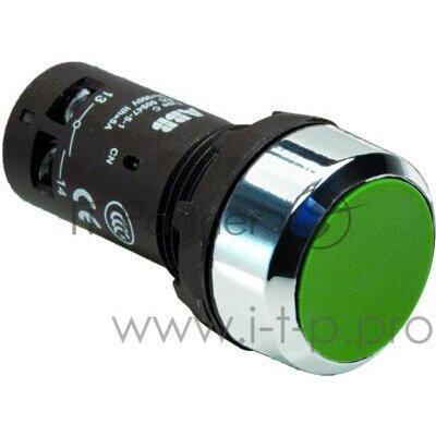 Кнопка CP1-30G-10 без фикс. 1HO зел. ABB 1SFA619100R3012 1SFA619100R3012