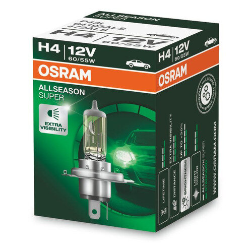 Лампа автомобильная галогенная Osram 64193ALS, H4, 12В, 1шт