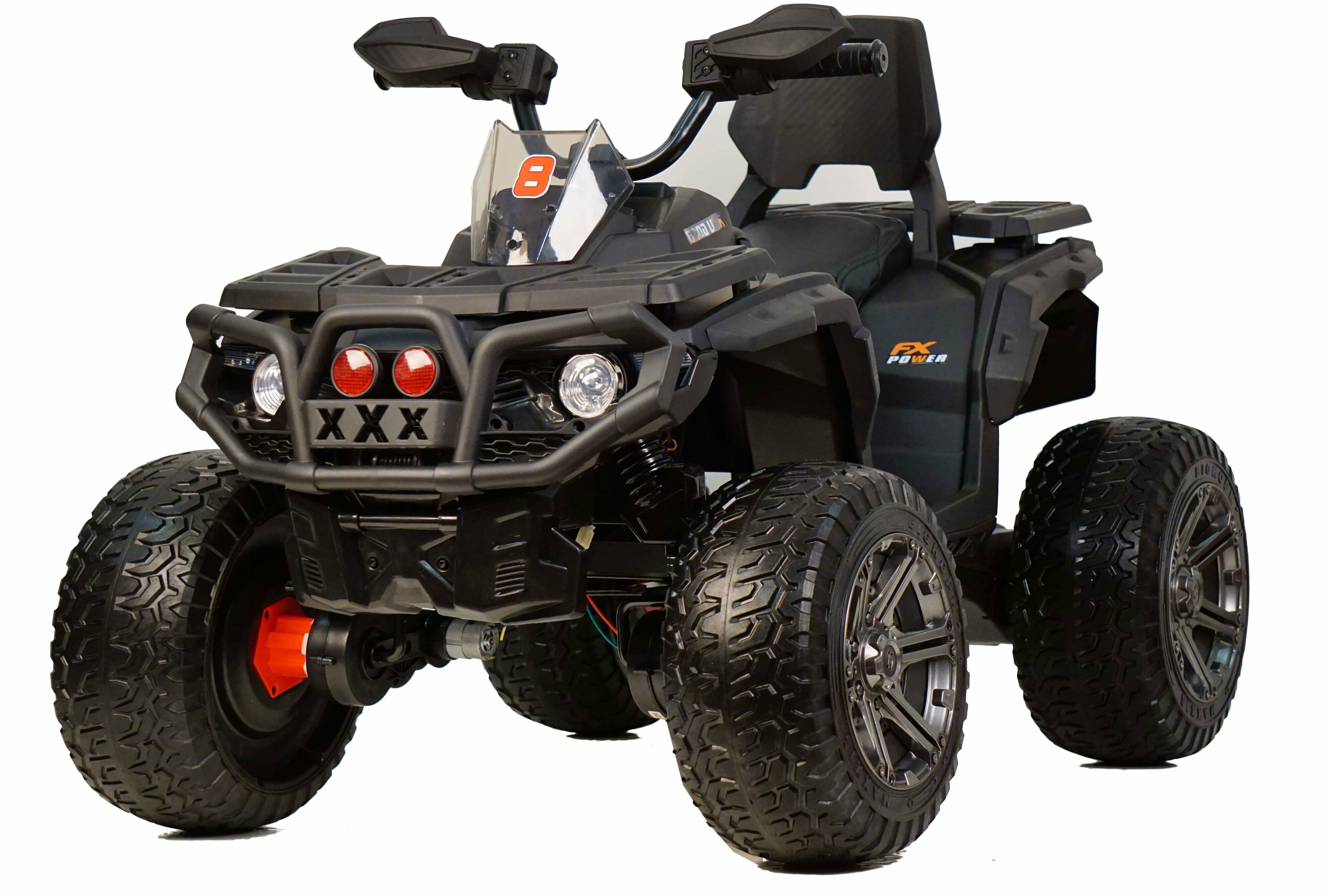 Детский квадроцикл RiverToys К111КК 4WD, Черный