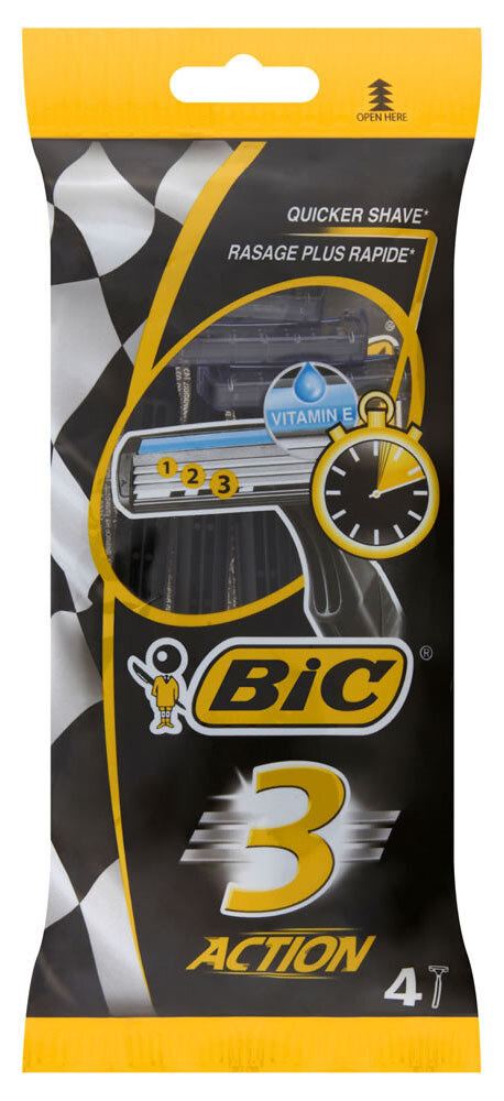 Bic Станок для бритья одноразовый Bic 3 Action 4 шт