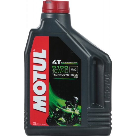 Моторное масло MOTUL 5100 4T 10W-40, полусинтетическое, 2л (104067)