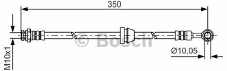 Шланг тормозной передний Daewoo Kalos 02>04 BOSCH 1987481388