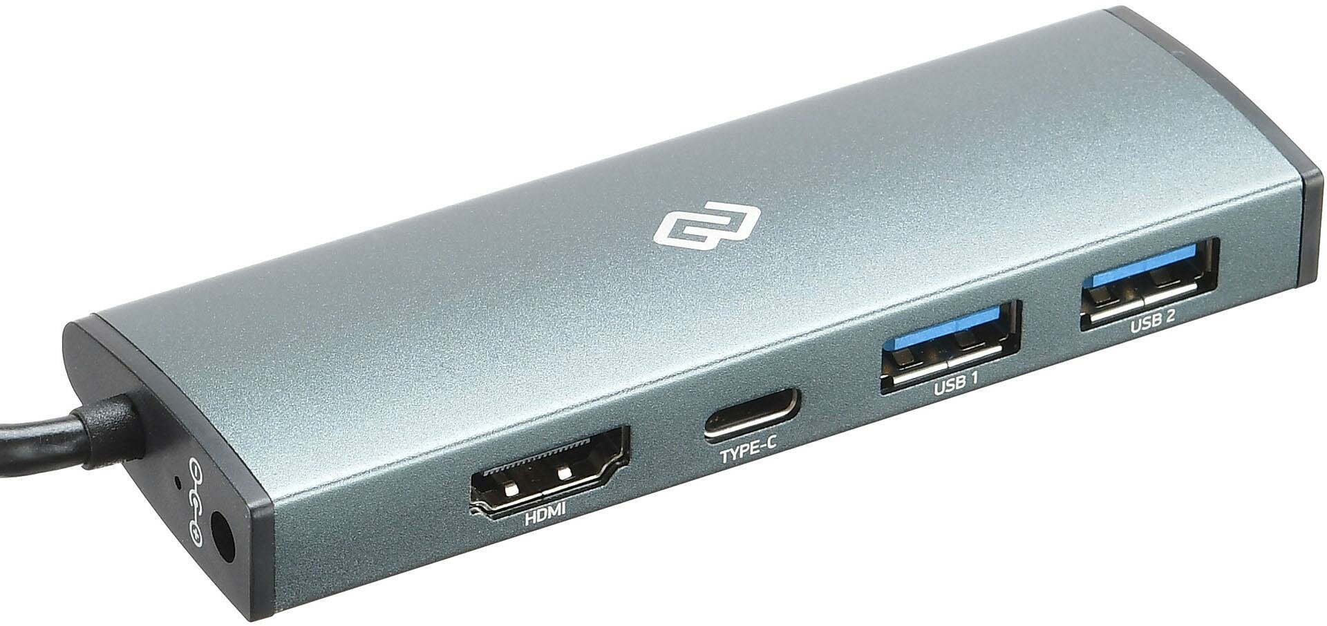  USB Type-C Digma HUB-2U3.0H-UC-G HDMI USB Type-C 2  USB 3.0 