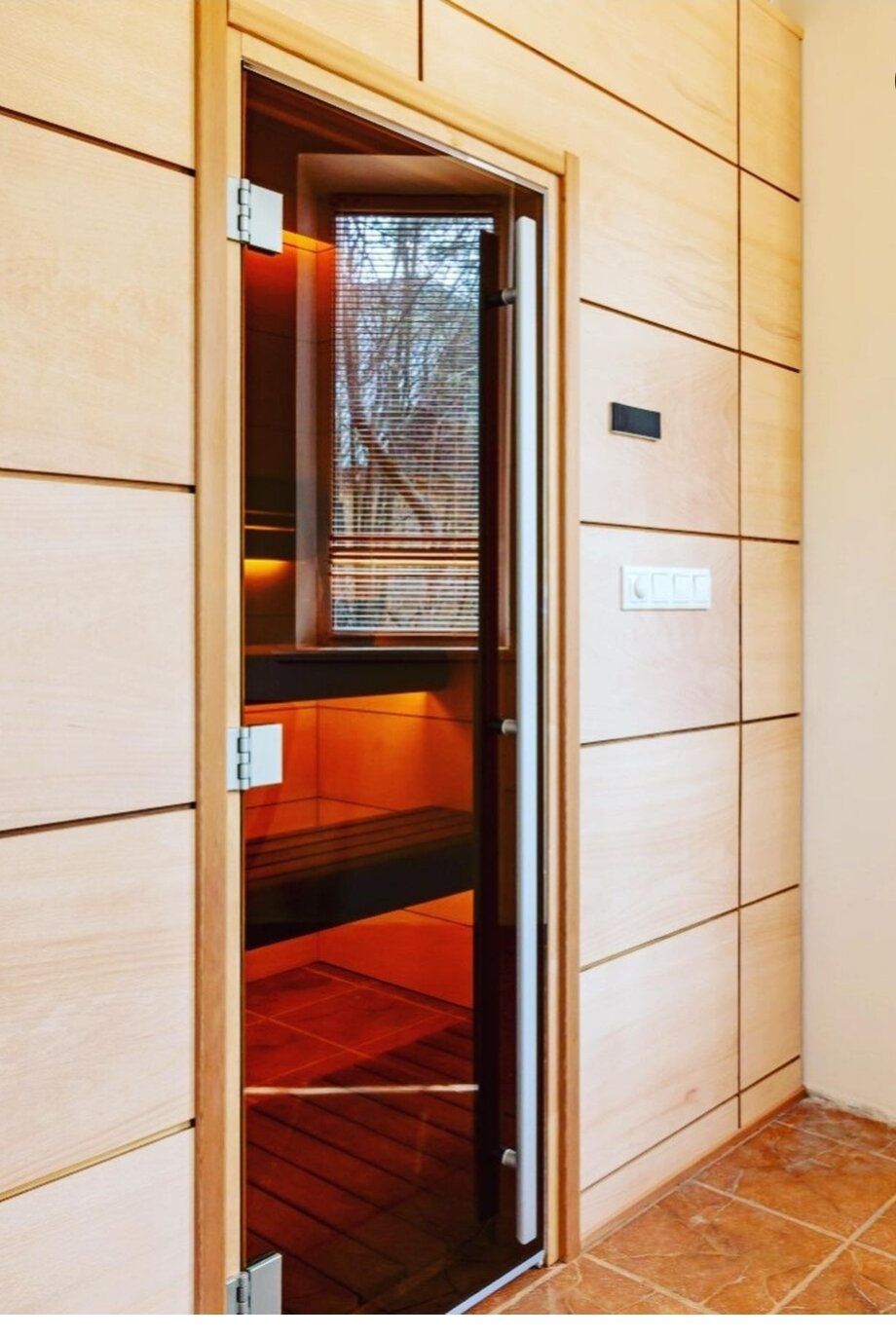 Дверь для бани "Престиж бронза" 2000х700 мм. Левая (петли слева) - фотография № 10