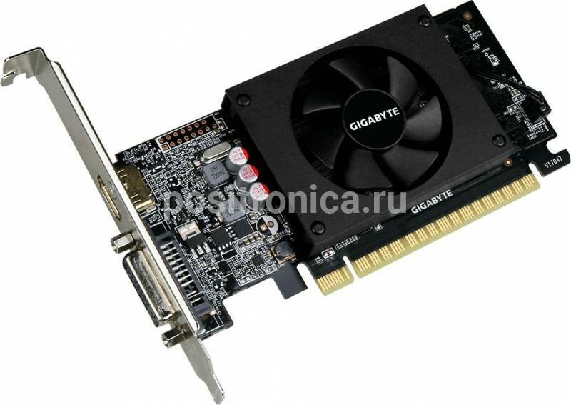 Видеокарта Gigabyte GeForce GT 710 2048 МБ RET (gv-n710d5-2gl)