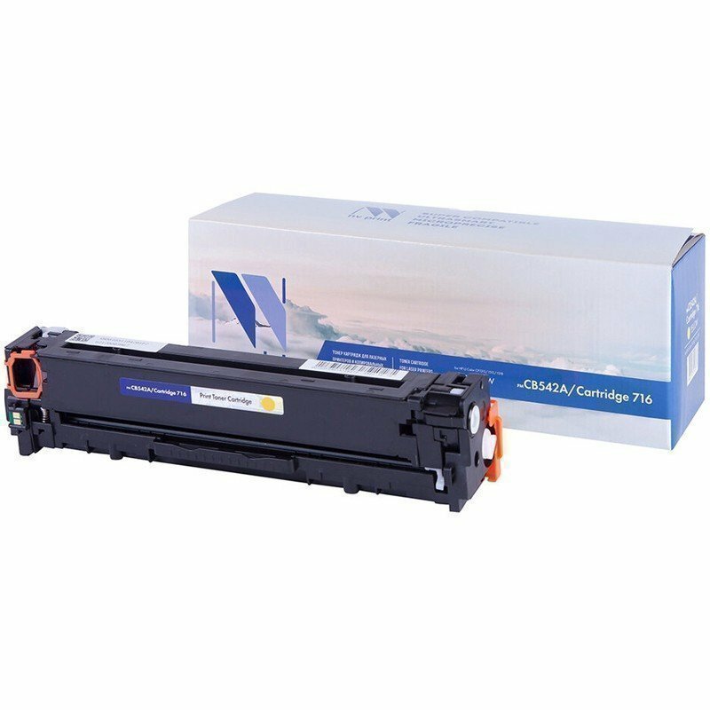 Картридж совм. NV Print CB542A/Cartridge 716 желтый для HP Color LJ CM1312/CP1215/1515/1518(1400стр) NV-CB542A/716Y