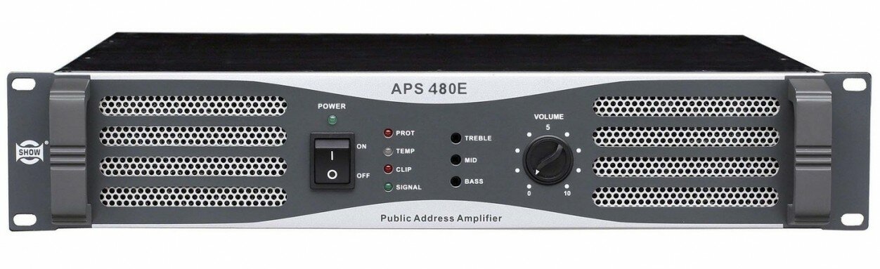 Show APS480E трансляционный усилитель мощности, 480 Вт