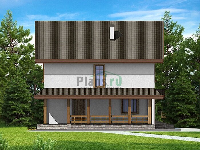 Проект дома Plans-65-17 (120 кв.м, газобетон) - фотография № 1