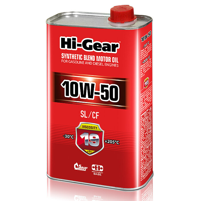 Моторное масло Hi-Gear 10W50 SL/CF, 1л (арт. HG1150) HG1150