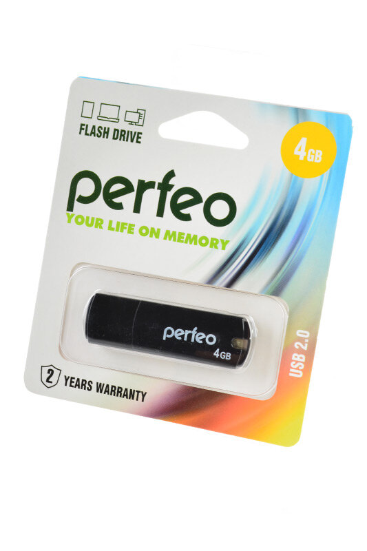 Perfeo USB флешка 4ГБ Perfeo PF-C05B004 Black