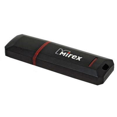 Флешка Mirex KNIGHT BLACK, 8 Гб, USB2.0, чт до 25 Мб/с, зап до 15 Мб/с, черная Mirex