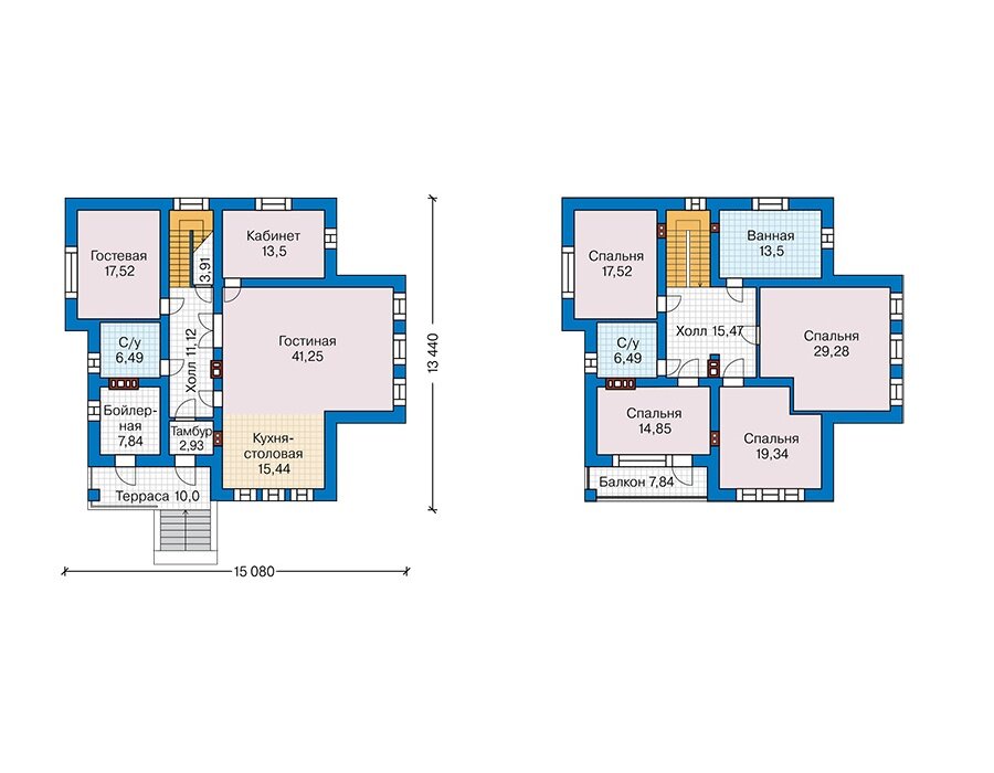 Проект дома Plans-45-36 (228 кв.м, кирпич) - фотография № 3